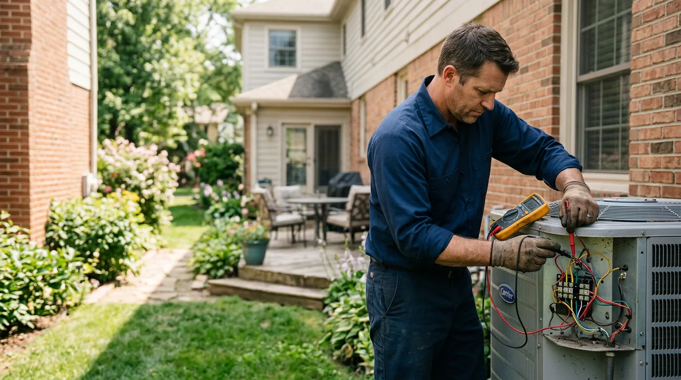 HVAC technician working near Dana Point, CA